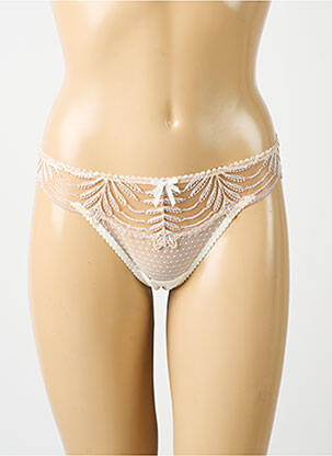 String tissage tissage plumetis beige AUBADE femme