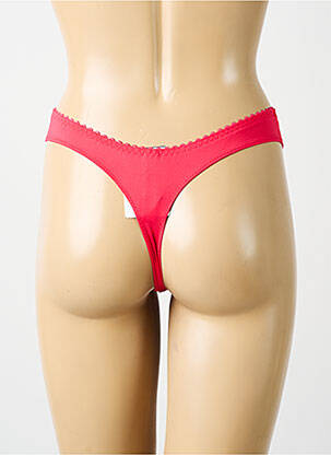 String effet matière satinée rouge PRIMADONNA femme