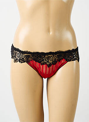 String tissage dentelle rouge AMBRA femme