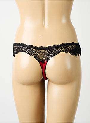 String tissage dentelle rouge AMBRA femme
