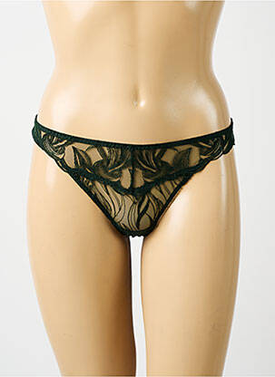 Tanga légère et transparente vert AUBADE femme