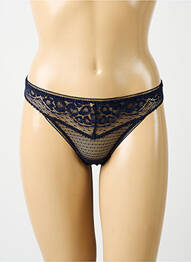 String tissage dentelle bleu AUBADE femme