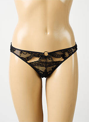 String tissage dentelle noir AUBADE femme
