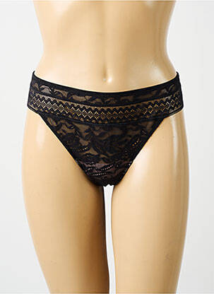 Tanga noir PRIMA DONNA pour femme