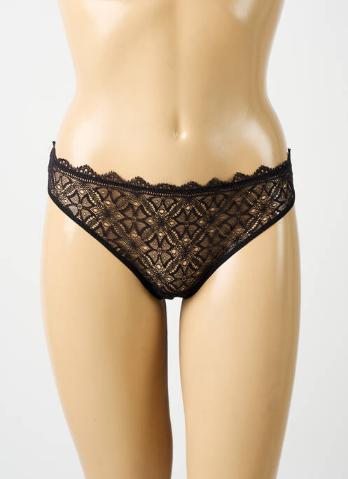Tanga tissage dentelle noir SIMONE PERELE femme