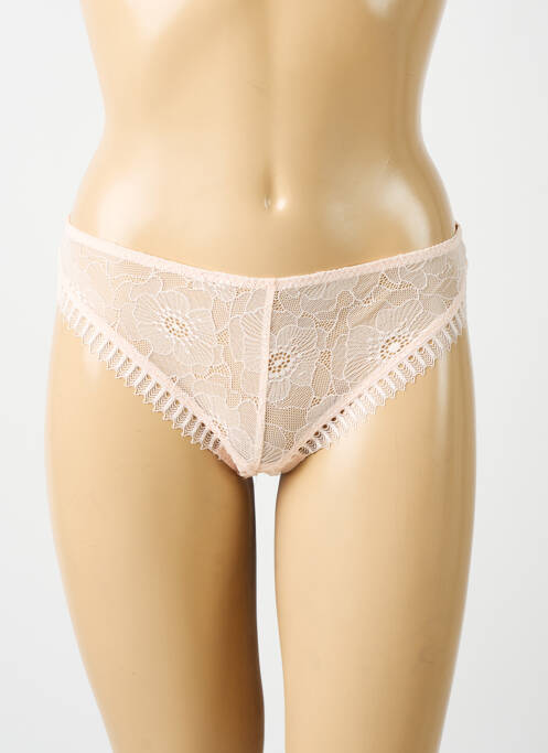 Tanga tissage dentelle rose SIMONE PERELE femme