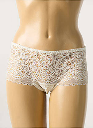 Shorty tissage dentelle beige PRIMA DONNA femme