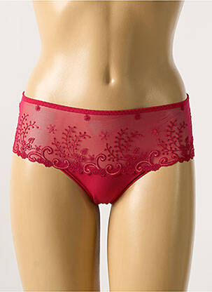 Shorty tissage tulle rouge SIMONE PERELE femme