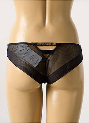 Tanga légère et transparente noir CHANTELLE femme