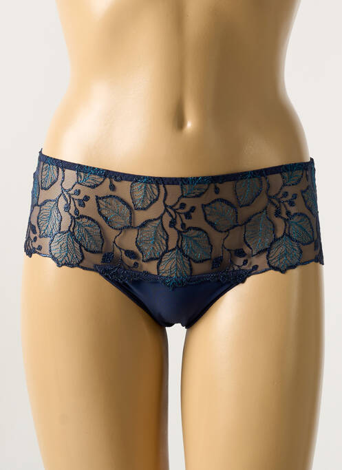 Shorty effet matière satinée bleu SIMONE PERELE femme