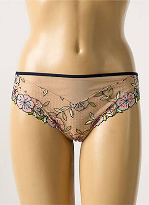 Culotte effet matière satinée beige MARIE JO femme