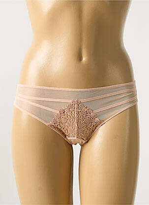 Culotte effet matière satinée beige MARIE JO femme