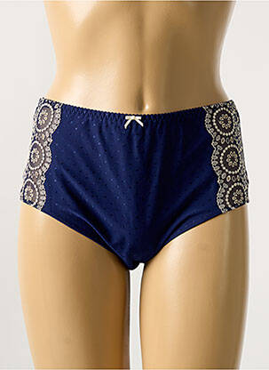 Culotte haute tissage dentelle bleu PRIMA DONNA femme