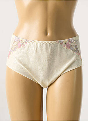 Culotte haute effet matière satinée beige PRIMA DONNA femme