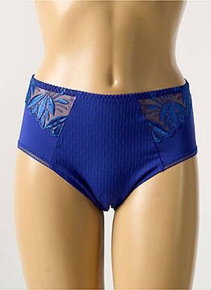 Culotte haute effet matière satinée bleu PRIMA DONNA femme
