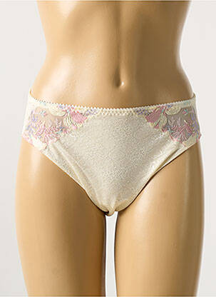 Culotte haute effet matière satinée beige PRIMADONNA femme