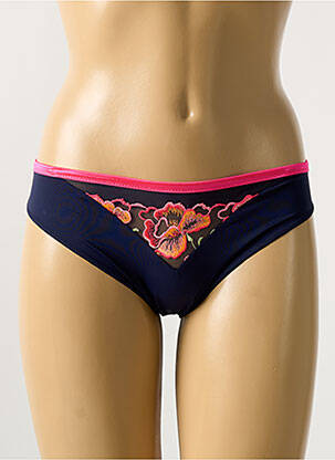 Culotte effet matière satinée bleu PRIMADONNA femme