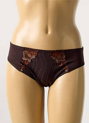 Culotte effet matière satinée marron PRIMADONNA femme