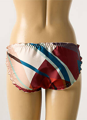 Culotte effet matière satinée marron MAISON LEJABY femme