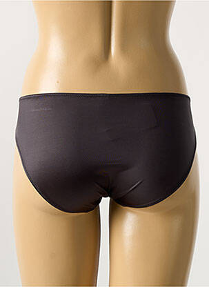 Culotte effet matière satinée noir MAISON LEJABY femme