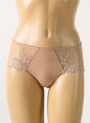 Shorty effet matière satinée beige LOUISA BRACQ femme