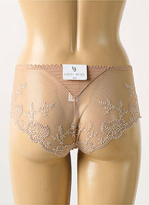 Shorty effet matière satinée beige LOUISA BRACQ femme