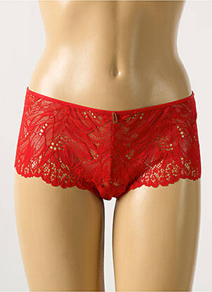 Shorty tissage dentelle rouge AUBADE femme