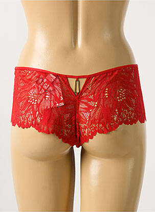 Shorty tissage dentelle rouge AUBADE femme