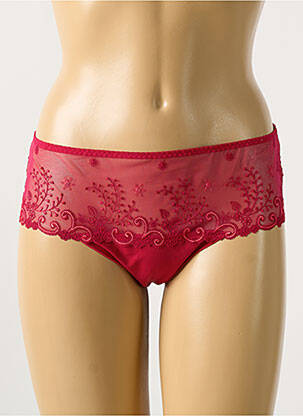 Shorty effet matière satinée rouge SIMONE PERELE femme