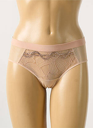 Shorty tissage dentelle beige CHANTELLE femme