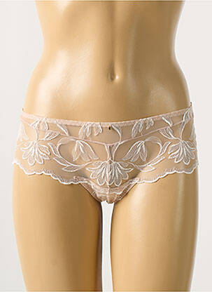 Shorty tissage dentelle beige AUBADE femme
