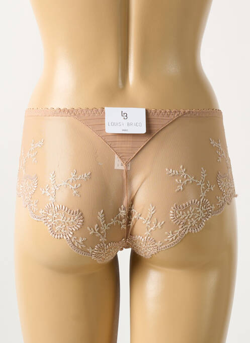 Shorty effet matière satinée beige LOUISA BRACQ femme