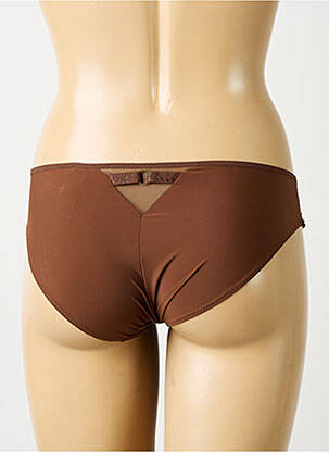 Culotte effet matière satinée marron CHANTELLE femme