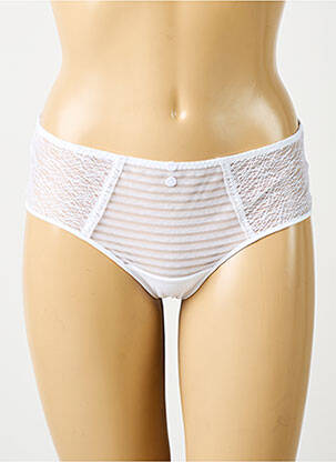 Shorty effet matière satinée blanc SIMONE PERELE femme