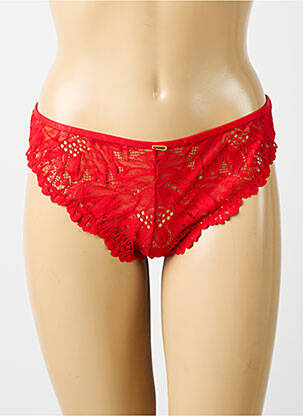 Tanga tissage dentelle rouge AUBADE femme
