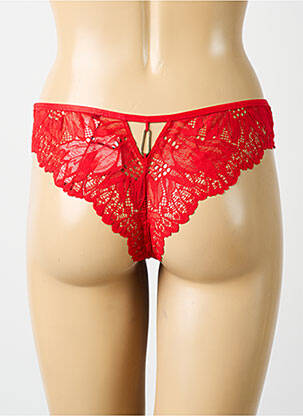 Tanga tissage dentelle rouge AUBADE femme