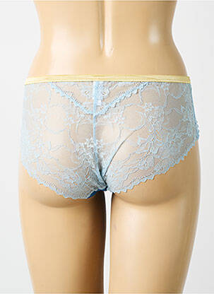 Shorty effet matière satinée bleu MEY femme