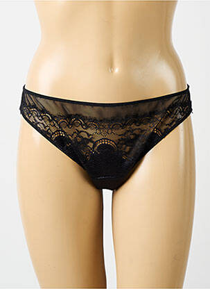 Shorty effet matière satinée noir MARIE JO femme