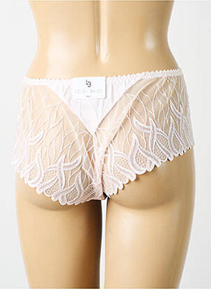 Shorty effet matière satinée rose LOUISA BRACQ femme