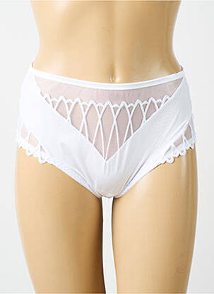 Shorty effet matière satinée blanc PRIMA DONNA femme