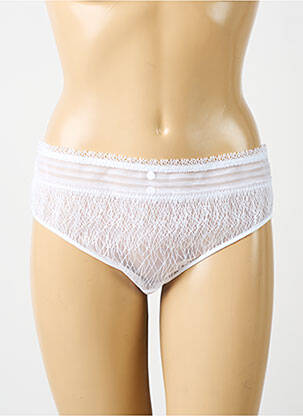 Culotte effet matière satinée blanc SIMONE PERELE femme