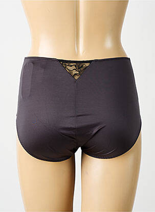 Shorty effet matière satinée noir MAISON LEJABY femme