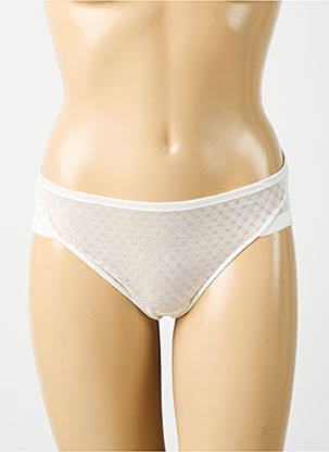 Culotte effet matière satinée blanc MARIE JO femme