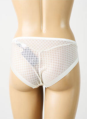 Culotte effet matière satinée blanc MARIE JO femme