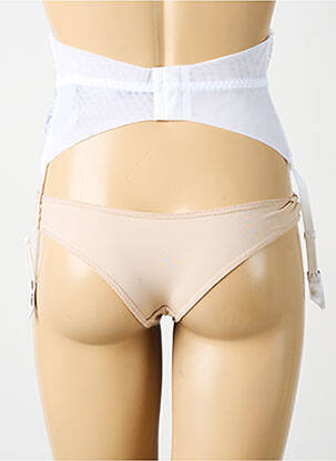 Guêpière/porte-jarretelle avec armature blanc AMBRA femme