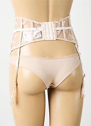 Guêpière/porte-jarretelle avec armature rose AUBADE femme