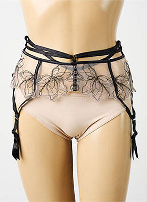 Guêpière/porte-jarretelle bretelles élastiquées ajustables beige PRELUDE femme
