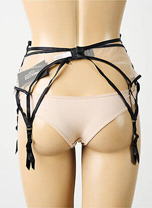 Guêpière/porte-jarretelle bretelles élastiquées ajustables beige PRELUDE femme