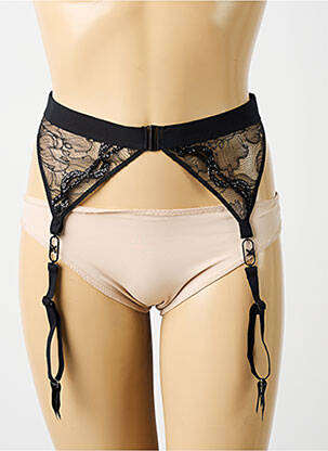 Guêpière/Porte-jarretelle noir CHANTELLE pour femme