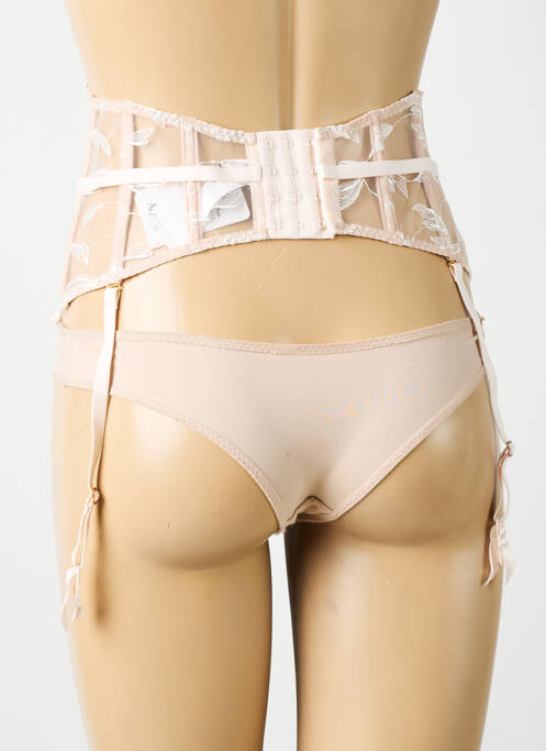 Guêpière/porte-jarretelle avec armature rose AUBADE femme